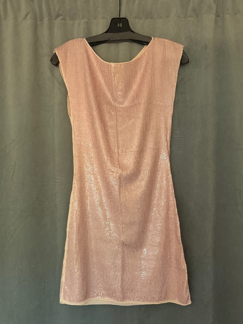 Alive + Olivia Light Pink Sequin Keyhole Dress
